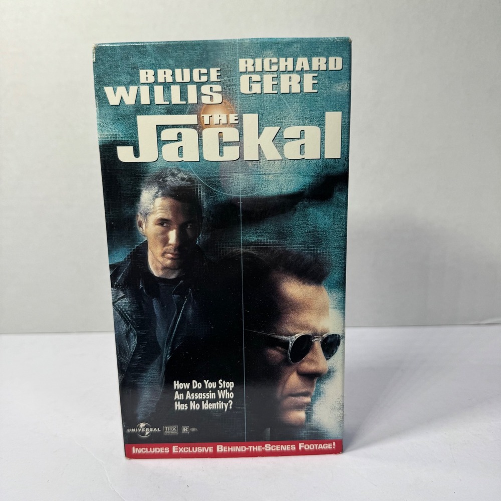 The Jackal VHS 1998 Bruce Willis Richard Gere Universal Studios Action Thriller